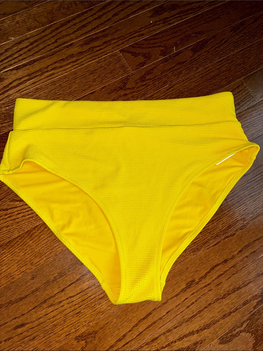 Old Navy Bright Yellow High-Waist Bikini Bottom XL